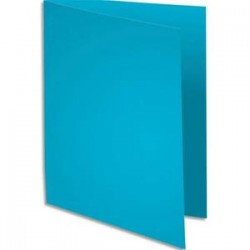 EXACOMPTA Paquet de 100 chemises JURA 220 en carte 220g coloris bleu clair