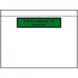 EMBALLAGE Boîte de 1000 Pochettes document ci-inclus recyclées - Format C6 : 165 x 115 mm transparent