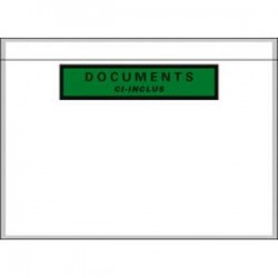 EMBALLAGE Boîte de 1000 Pochettes document ci-inclus recyclées - Format C5 : 225 x 165 mm transparent