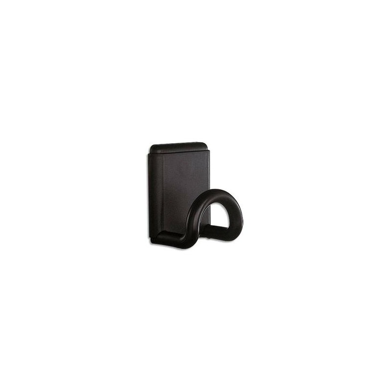 UNILUX Patère murale magnétique abs noire charge maximale 12 Kg - Dimensions 8 x 10 cm