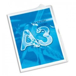 ELBA Sachet de 10 pochettes-coin format A3 en PVC 13,5/100e