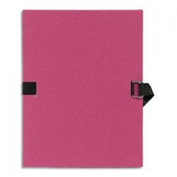 EXACOMPTA Chemise extensible Varia 2230 , recouverte de papier grainé bordeaux