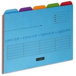 ELBA Paquet de 25 chemises à onglets (5x5) pour tiroir ULTIMATE, format A4,carte CANSON assortis