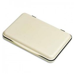 5 ETOILES Tampon encreur réencrable ABS, pour timbre caoutchouc ou résine L11 x P7 cm encre noir