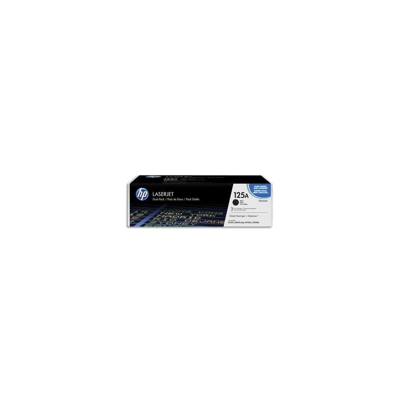 HP Pack de 2 toners noirs 125A CB540AD