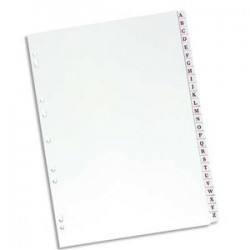 ELBA Répertoire alphabétique 26 positions en PVC 19/100e