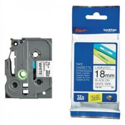 BROTHER Ruban pour PTOUCH laminé noir/blanc 18mmx8m TZE241