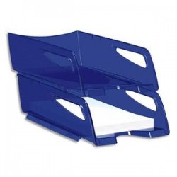 CEP Maxi corbeille à courrier Happy bleu électrique, dimensions : L25 x H10,1 x P34 cm
