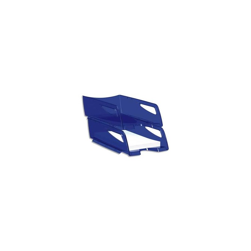 CEP Maxi corbeille à courrier Happy bleu électrique, dimensions : L25 x H10,1 x P34 cm