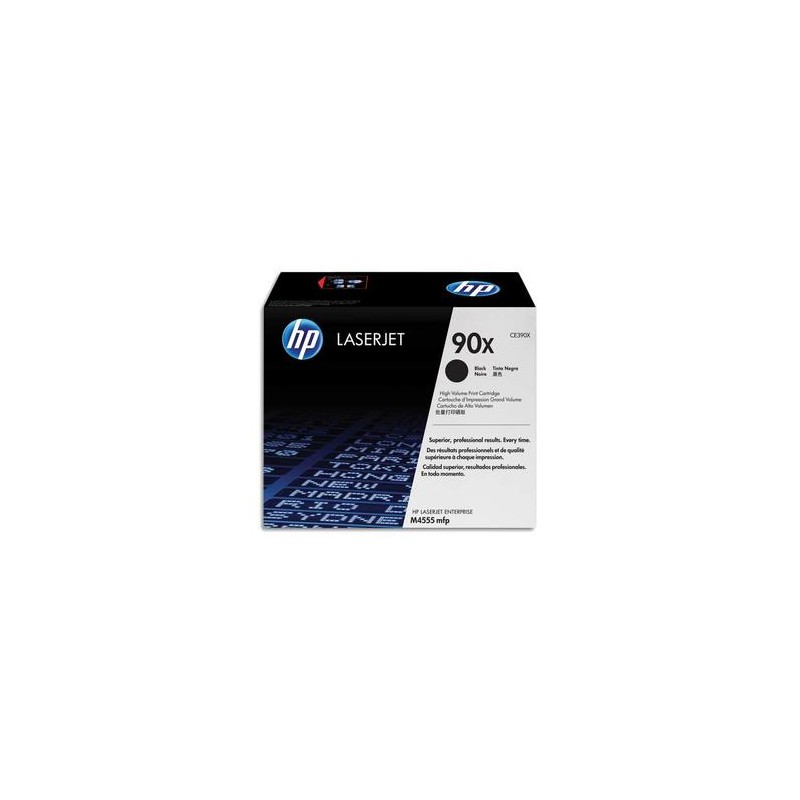 HP Toner Noir pour LaserJet Enterprise M4555 MFPCE390X-CE390X