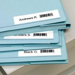 DYMO Ruban D1bleu/blanc 9MMX7M pour 1000/1000+/2000/3500/4500/5000/5505