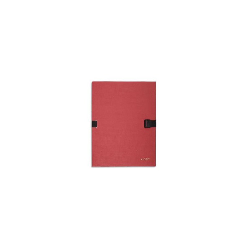 EXACOMPTA Chemise extensible, recouverte de papier contrecollé rouge