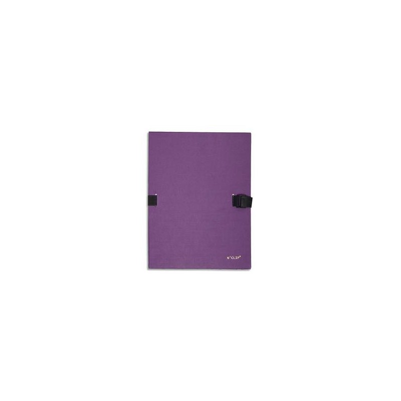 EXACOMPTA Chemise extensible 223500 , recouverte de papier contrecollé violet