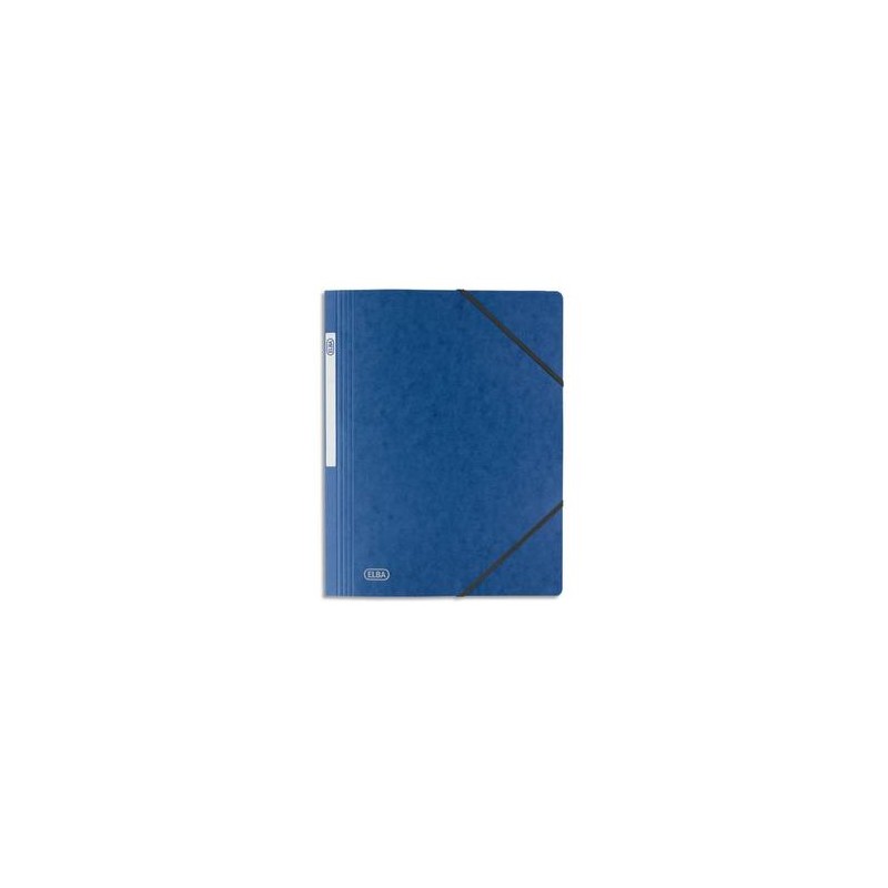 ELBA Chemise simple à élastique Topfile , en carte lustrée 5/10e bleu