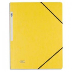 ELBA Chemise simple à élastique Topfile , en carte lustrée 5/10e jaune