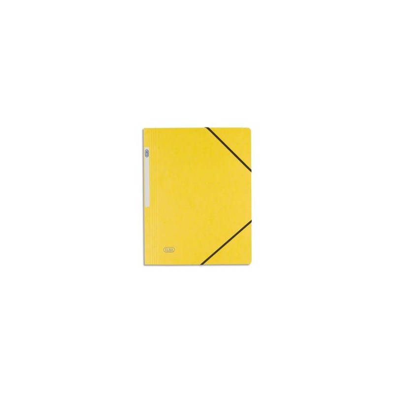 ELBA Chemise simple à élastique Topfile , en carte lustrée 5/10e jaune