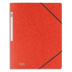 ELBA Chemise simple à élastique Topfile , en carte lustrée 5/10e rouge