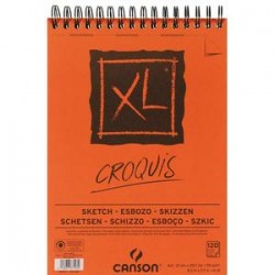 CANSON Album de 120 feuilles de papier dessin CROQUIS XL spirale 90g A4 Ref-787103