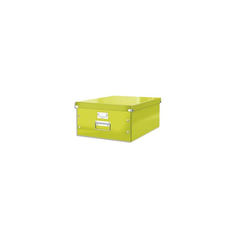 LEITZ Boîte CLICK&STORE L-Box. Format A3 - Dimensions : L36,9xH20xP48,2cm. Coloris vert.