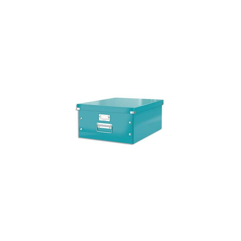 LEITZ Boîte CLICK&STORE L-Box. Format A3 - Dimensions : L36,9xH20xP48,2cm. Coloris menthe.