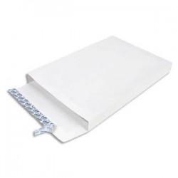 GPV Paquet de 100 pochettes kraft armé 229x324x3 blanches 130g auto-adhésives