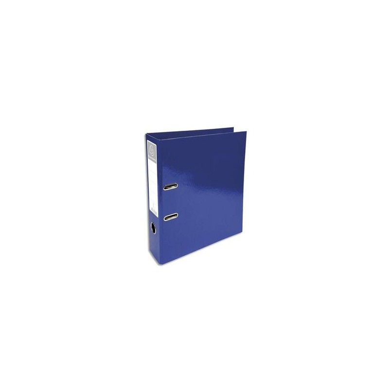 EXACOMPTA Classeur à levier IDERAMA en carton pelliculé. Dos 7 cm. Format A4+. Coloris bleu