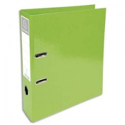 EXACOMPTA Classeur à levier IDERAMA en carton pelliculé. Dos 7 cm. Format A4+. Coloris vert clair