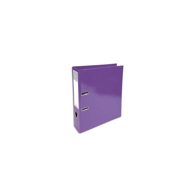 EXACOMPTA Classeur à levier IDERAMA en carton pelliculé. Dos 7 cm. Format A4+. Coloris violet