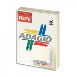 PAPYRUS Ramette 100 feuilles x 5 teintes papier couleur pastel & vive ADAGIO assortis pastel&vifs A4 80g