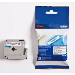 BROTHER Ruban série M 12mmx8m noir/blanc Mk231Bz pour PT75