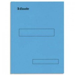 ESSELTE Boîte de 100 sous-dossiers 160g à 2 rabats bleu Scor , pour dossiers armoire et tiroir
