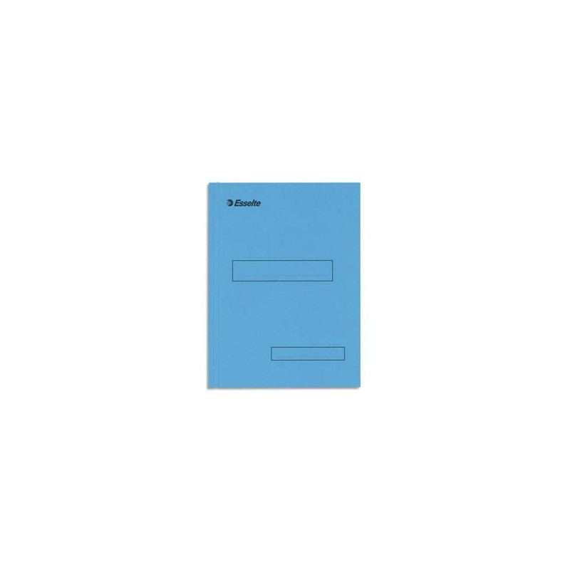 ESSELTE Boîte de 100 sous-dossiers 160g à 2 rabats bleu Scor , pour dossiers armoire et tiroir