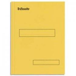 ESSELTE Boîte de 100 sous-dossiers 160g à 2 rabats jaune Scor , pour dossiers armoire et tiroir