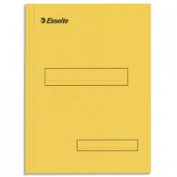 ESSELTE Boîte de 100 sous-dossiers 160g à 2 rabats jaune Scor , pour dossiers armoire et tiroir