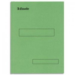 ESSELTE Boîte de 100 sous-dossiers 160g à 2 rabats vert Scor , pour dossiers armoire et tiroir