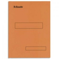 ESSELTE Boîte de 100 sous-dossiers 160g à 2 rabats orange Scor , pour dossiers armoire et tiroir