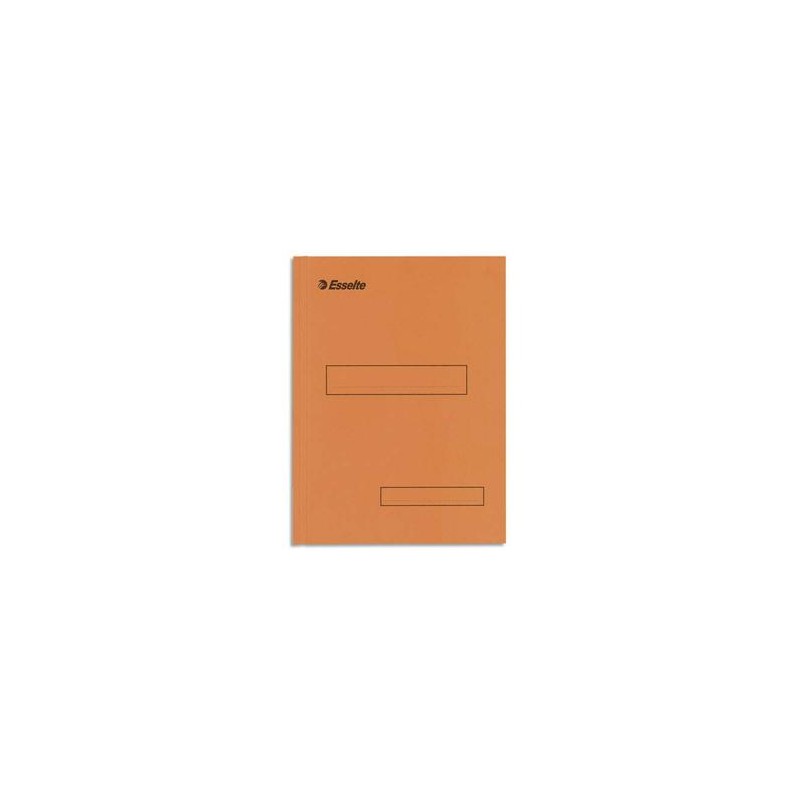 ESSELTE Boîte de 100 sous-dossiers 160g à 2 rabats orange Scor , pour dossiers armoire et tiroir