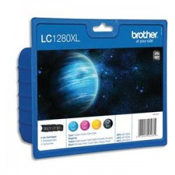 BROTHER Cartouche value pack jet d'encre 4 couleurs MP (1 cyan+1 magenta+1 jaune+1 noir)LC1280XLVALBP