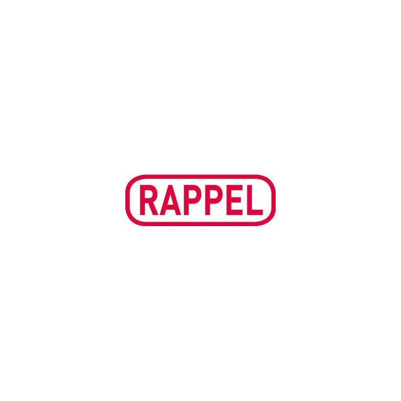 TRODAT X-Print "RAPPEL" 4912 rouge climatiquement neutre - encrage rouge