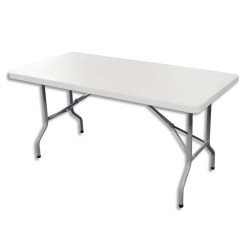 SODEMATUB Table pliante polyethylène format 122x 61 x 74 cm