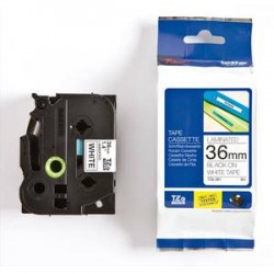 BROTHER Ruban pour PTOUCH laminé noir/blanc 36mmx8m TZE261