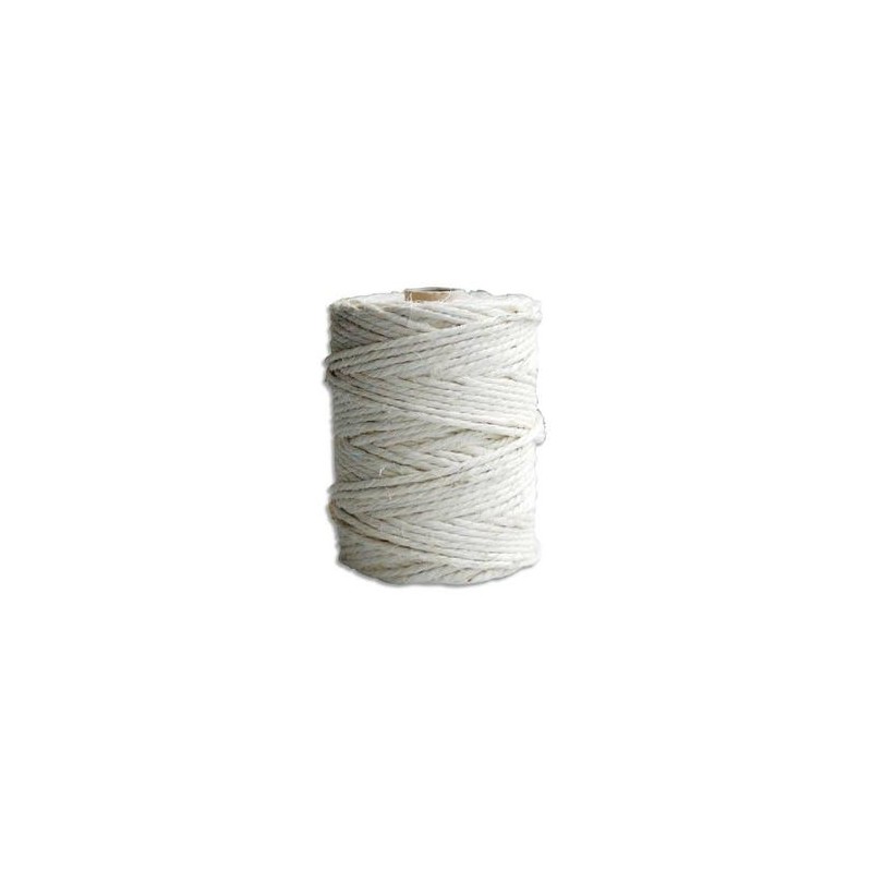 EMBALLAGE Pelotte de ficelle sisal écrue 0,6/3 résistant à 110 kg - L200 m x H16 cm et diamètre 11,5 cm