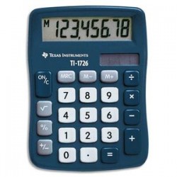 TEXAS INSTRUMENTS Calculatrice de poche 8 chiffres TI 1726