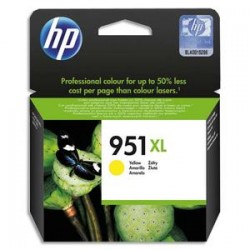 HP Cartouche jet d'encre jaune 951XL pour Officejet Pro 8600 e AIO / 8600 Plus e AIO CN048AE