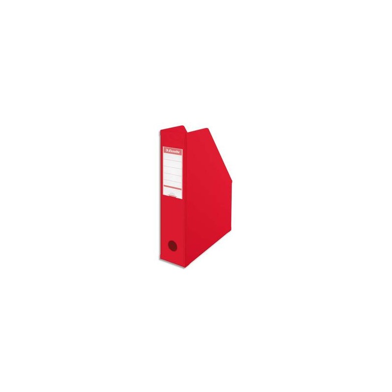 ESSELTE Porte-revues en PVC soudé , dos de 7 cm, rouge