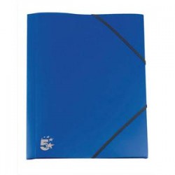 5 ETOILES Chemise 3 rabats et élastique en polypropylène 4/10e bleu marine.