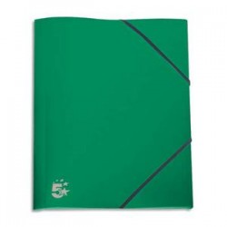 5 ETOILES Chemise 3 rabats et élastique en polypropylène 4/10e vert