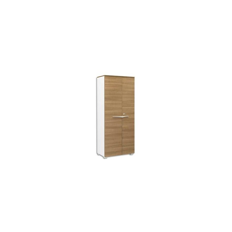 GAUTIER Armoire 2 portes pleines Xenon Dimensions L80 x H188 x P45