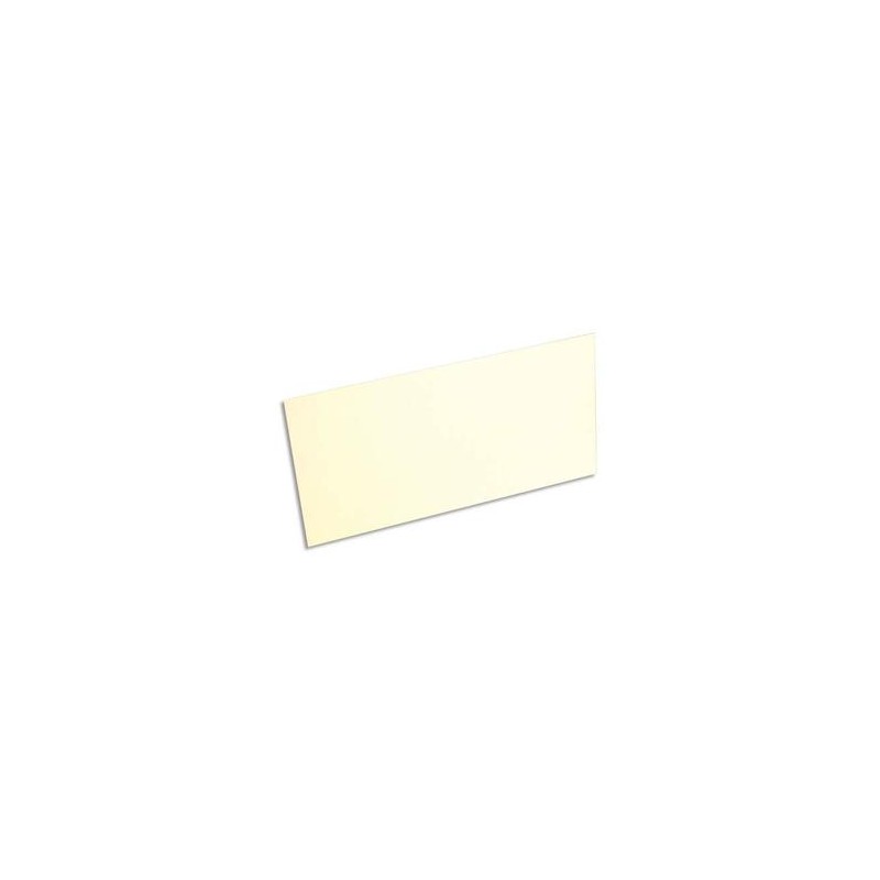 CLAIREFONTAINE Paquet de 25 cartes 210g POLLEN 10,6x21,3cm. Coloris ivoire