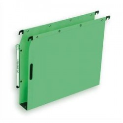 OBLIQUE AZ Boîte de 25 dossiers suspendus ARMOIRE en kraft 240g. Fond 30, bouton-pression. Vert